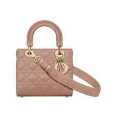 디올 레이디 디올 ABC 스몰 백 (블러쉬/까나쥬/램스킨)