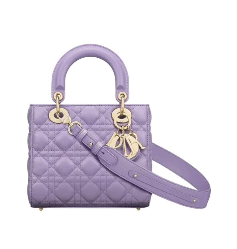 디올 레이디 디올 ABC 스몰 백 (라일락/까나쥬/램스킨)