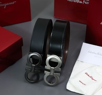 (국내배송) 페라가모 더블 간치니 무광버클 양면 벨트