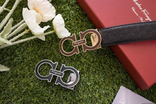 (국내배송) 페레가모 투버클 마이크로시마 벨트