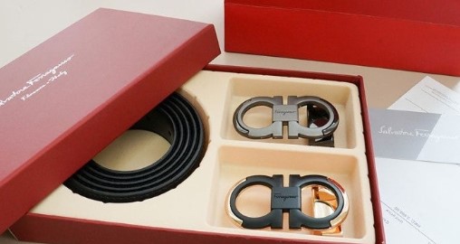 (국내배송) 페레가모 간치니 투버클 벨트