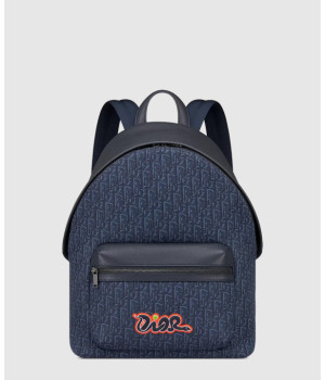 디올 라이더 2.0 디올 앤 KAWS 지퍼 백팩 1ESBA