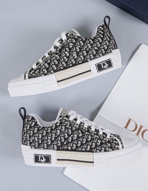 (국내배송) 디올 B23 루테늄 오블리크 로우탑 스니커즈 블랙