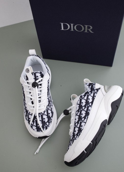 (국내배송) 디올 B24 오블리크 까나쥬 모티프 화이트 스니커즈