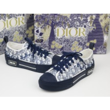 (국내배송) 디올 B23 로우탑 블루 오블리크 스니커즈