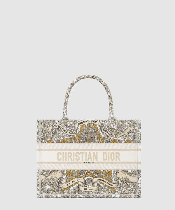 디올 북 토트백 미디움 멀티컬러 M1296