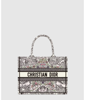 디올 북 토트백 미디움 멀티컬러 M1296