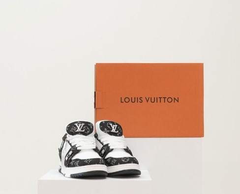 (국내배송) 루이비통 LV 트레이너 모노그램 데님 스니커즈