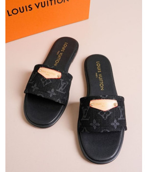 (국내배송) 루이비통 모노그램 자카드 데님 슬라이드