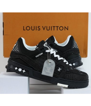 (국내배송) 루이비통 LV 트레이너 블랙 스니커즈