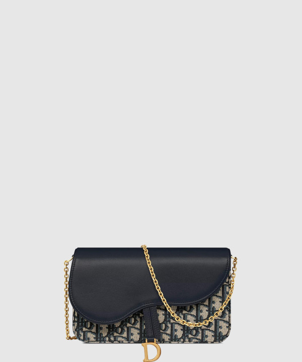 디올 새들 체인 파우치 S5907