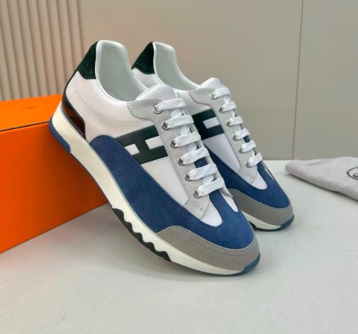 (국내배송) 에르메스 트레일 남성 스니커즈 화이트 블루
