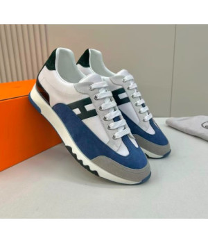 (국내배송) 에르메스 트레일 남성 스니커즈 화이트 블루
