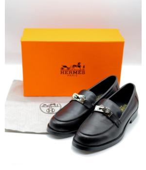 (국내배송) 에르메스 데이 켈리 로퍼 블랙 은장