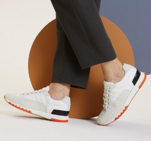 (국내배송) 에르메스 트레일 남성 스니커즈 화이트 오렌지