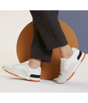 (국내배송) 에르메스 트레일 남성 스니커즈 화이트 오렌지