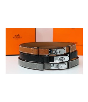 (국내배송) 에르메스 켈리(Kelly) 18 실버 버클 벨트