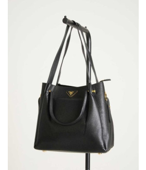 (국내배송) 프라다 레더 금장 투웨이 백