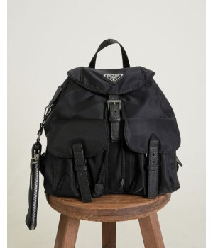 (국내배송) 프라다 리나일론 투포켓 백팩 스몰 & 미니 파우치
