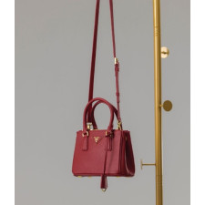 (국내배송) 프라다 갤러리아 사피아노 더블 지퍼 숄더 토트백