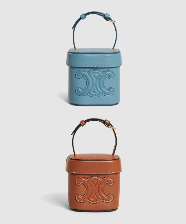 셀린느 트리오페 퀴르 스몰 박스 숄더백 199263