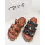 (국내배송) 셀린느 티피 슬라이드 - 베제탈 태닝 카프스킨탠 슬리퍼 샌들