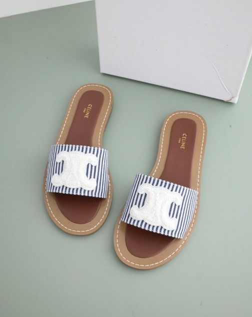 (국내배송) 셀린느 CELINE 트리옹프 스트라이프 림피아 뮬