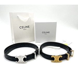 (국내배송) 셀린느 트리옹프 엠보싱 가죽 여성벨트