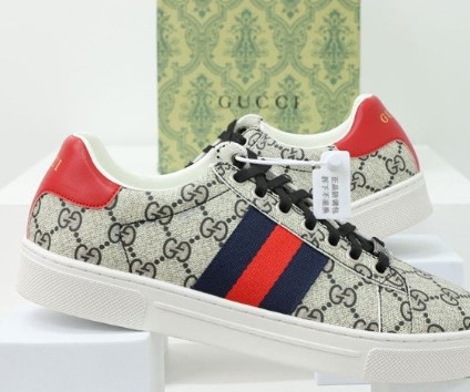 (국내배송) 구찌 에이스 GG 캔버스 웹 로우탑 스니커즈