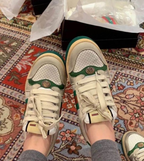 (국내배송) 구찌 GG 빈티지 스크리너 스니커즈