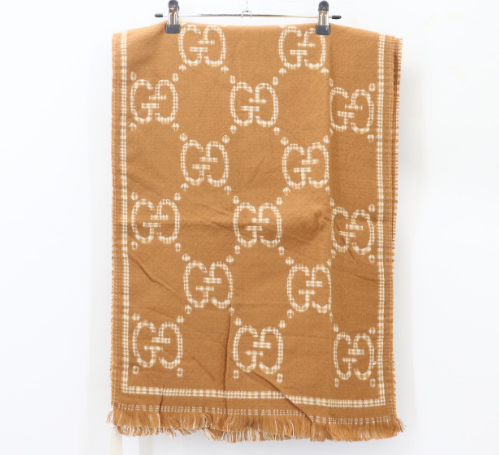 (국내배송) 구찌 자카드 패턴 양면 울 머플러