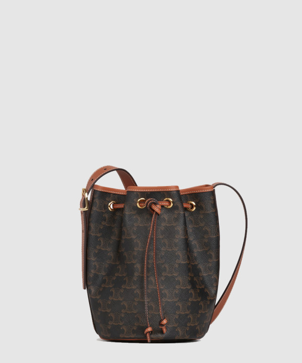 셀린느 트리오페 드로우스트링 버킷백 191142