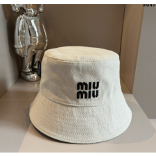 (국내배송) 미우미우 리버시블 코튼 버킷햇