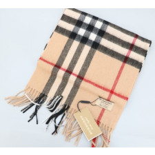 (국내배송) 버버리 슬림 체크 캐시미어 머플러