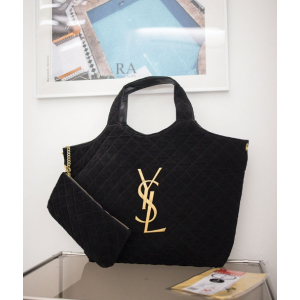 (국내배송) 생로랑 아이케어 맥시 벨벳 쇼퍼백