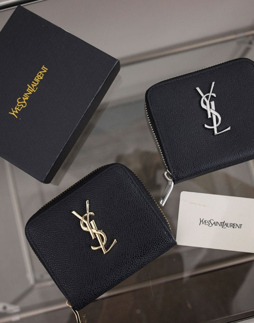 (국내배송) 생로랑 모노그램 레더 카드지갑