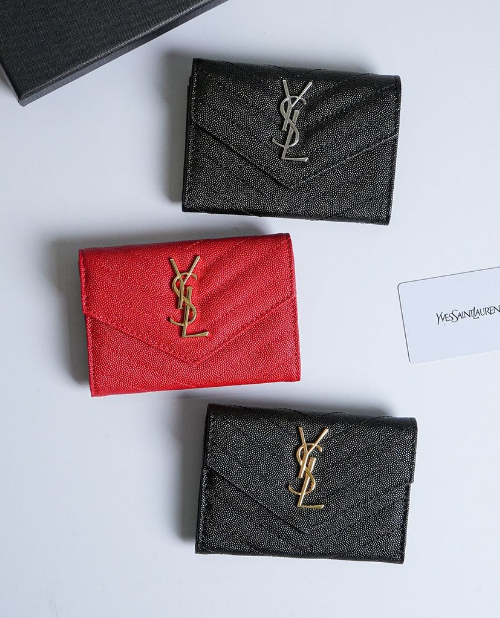 (국내배송) 생로랑 카산드라 마틀라쎄 엔벨롭 반지갑