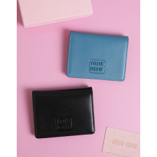 (국내배송) 미우미우 레더 카드 반지갑