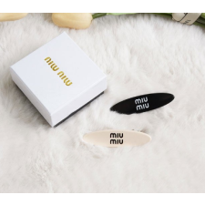 (국내배송) 미우미우 레터링로고 써클 헤어핀