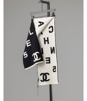 (국내배송) 샤넬 수입고급 로고 짜임 양면 머플러