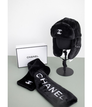 (국내배송) 코코샤넬 시어링 트래퍼 햇 & 머플러 세트