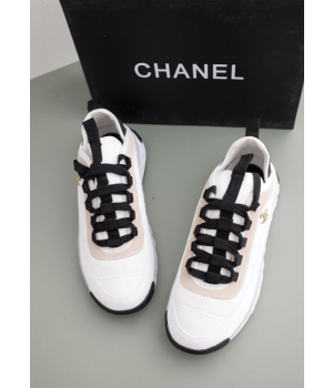 (국내배송) 샤넬 믹스드파이버 스니커즈 벨벳 카프스킨