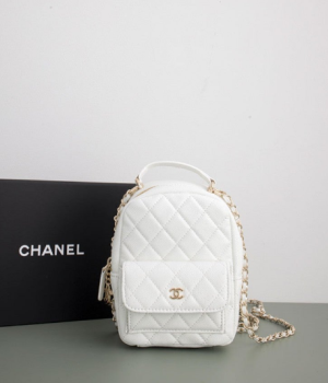 (국내배송) 샤넬 24 크루즈 캐비어 탑핸들 미니 백팩