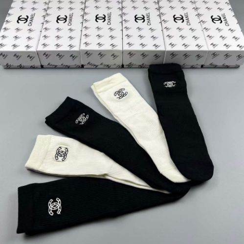 (국내배송) 샤넬 남녀공용 5종 양말세트