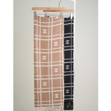 (국내배송) 샤넬 CC로고 자가드 프린지 머플러