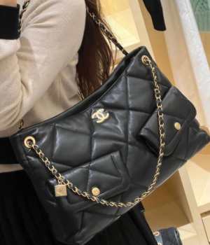 (국내배송) 샤넬 램스킨 골드 메탈 블랙 백