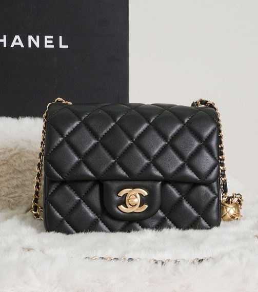 (국내배송) 샤넬 클래식 까멜리아 골드볼 쁘띠삭