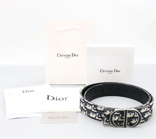 (국내배송) 디올 CD 오블리크 자카드 리버서블 레더 벨트