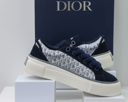 (국내배송) 디올 스웨이드 자카드 네이비 블루