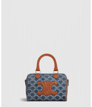 셀린느 데님 패브릭 스몰 보스턴 113772